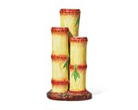 A Wedgwood Majolica Bamboo-Form Bud Vase