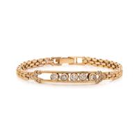 YELLOW GOLD AND DIAMOND BRACELET