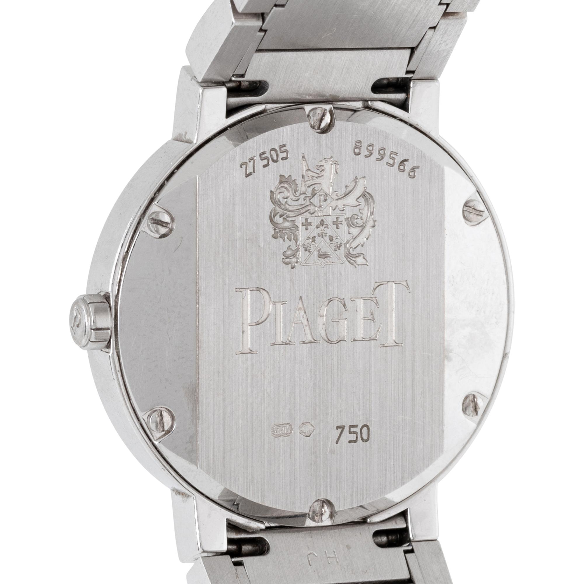 PIAGET, REF. G0A26034 18K WHITE GOLD AND DIAMOND 'LIMELIGHT POLO' WATCH