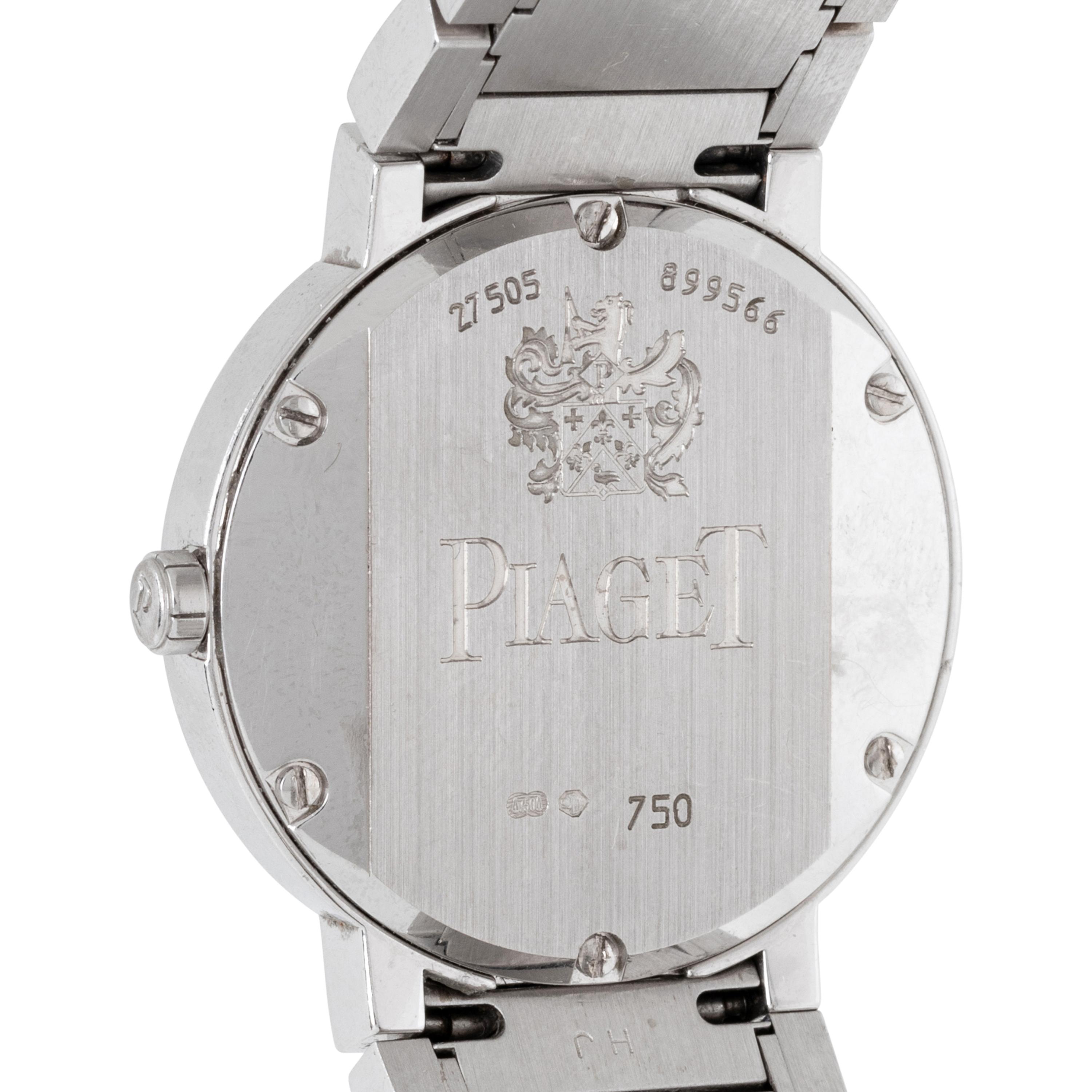PIAGET, REF. G0A26034 18K WHITE GOLD AND DIAMOND 'LIMELIGHT POLO' WATCH