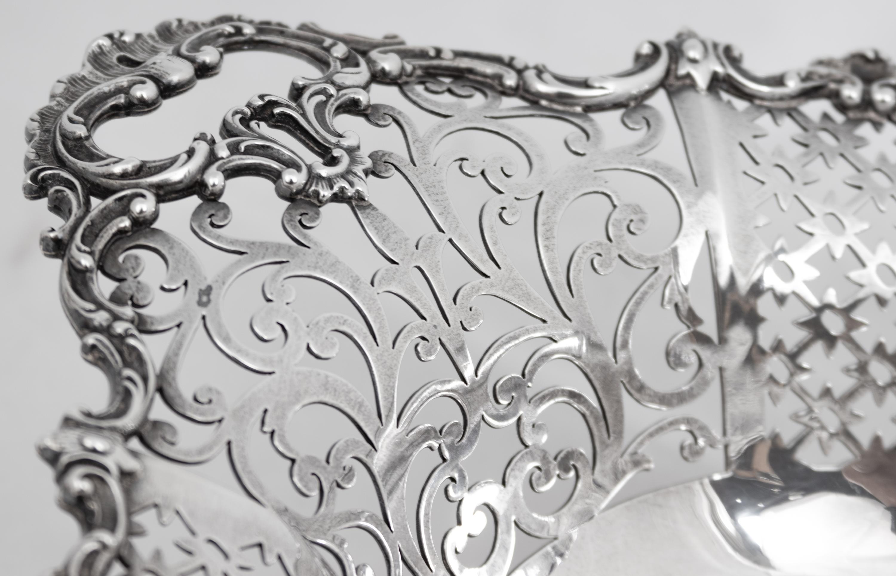 A Howard Pierced Silver Footed Bowl