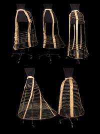 Five Hoop Skirts, 1860-80s