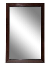 A Large Contemporary Burlwood Mirror
