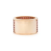 GARRARD, YELLOW GOLD AND PINK SAPPHIRE RING