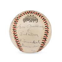 A 1939 St. Louis Cardinals Team Signed Autograph Baseball (JSA Letter of Authenticity),