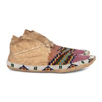 Sioux Beaded Hide Moccasins