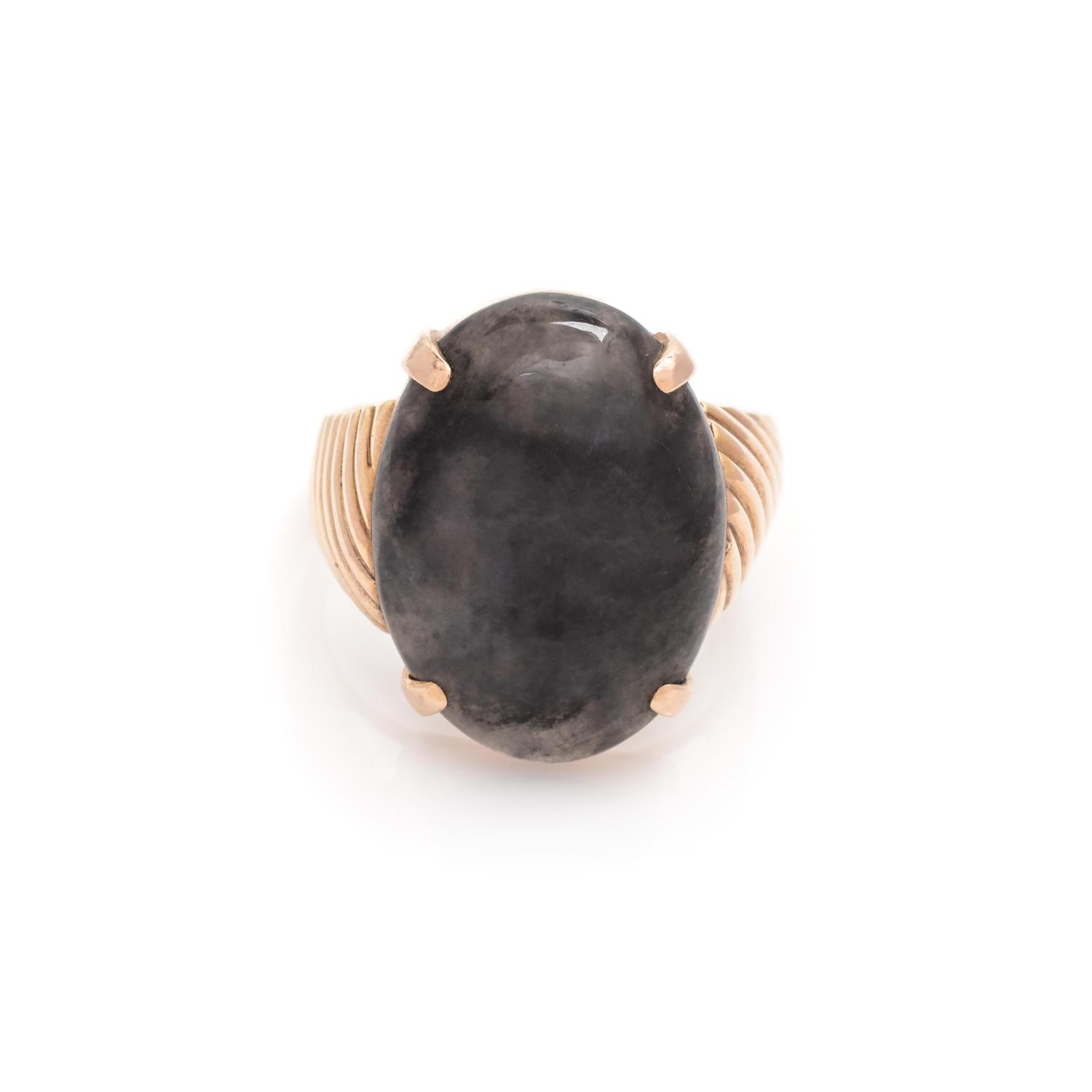 Grey Jade Ring