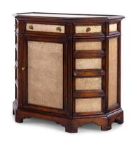 A Theodore Alexander Continental Walnut and Mirror Inset Cabinet