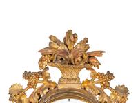 An Austrian Carved Giltwood Mantel Clock
