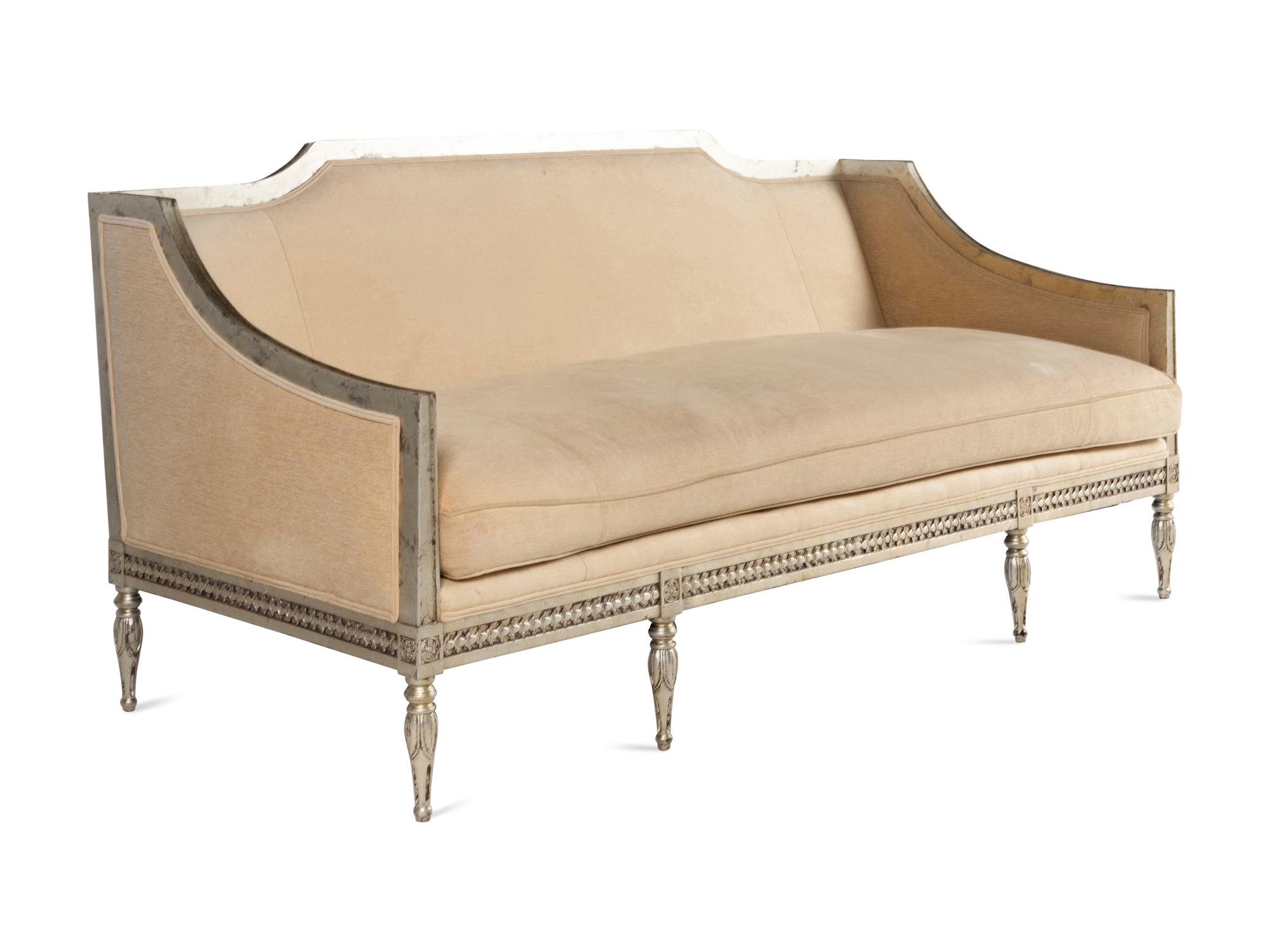 A Louis XVI Style Painted Sofa