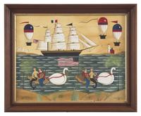 Helen Howard (American, 20th Century), A Pair of Sailors and Mermaids