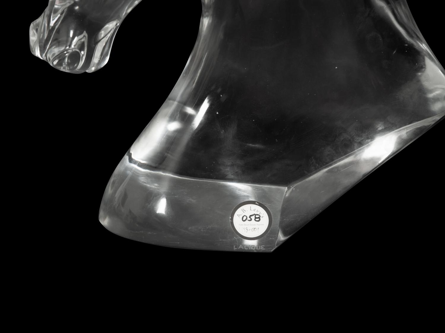 A Lalique Tête de Cheval Sculpture