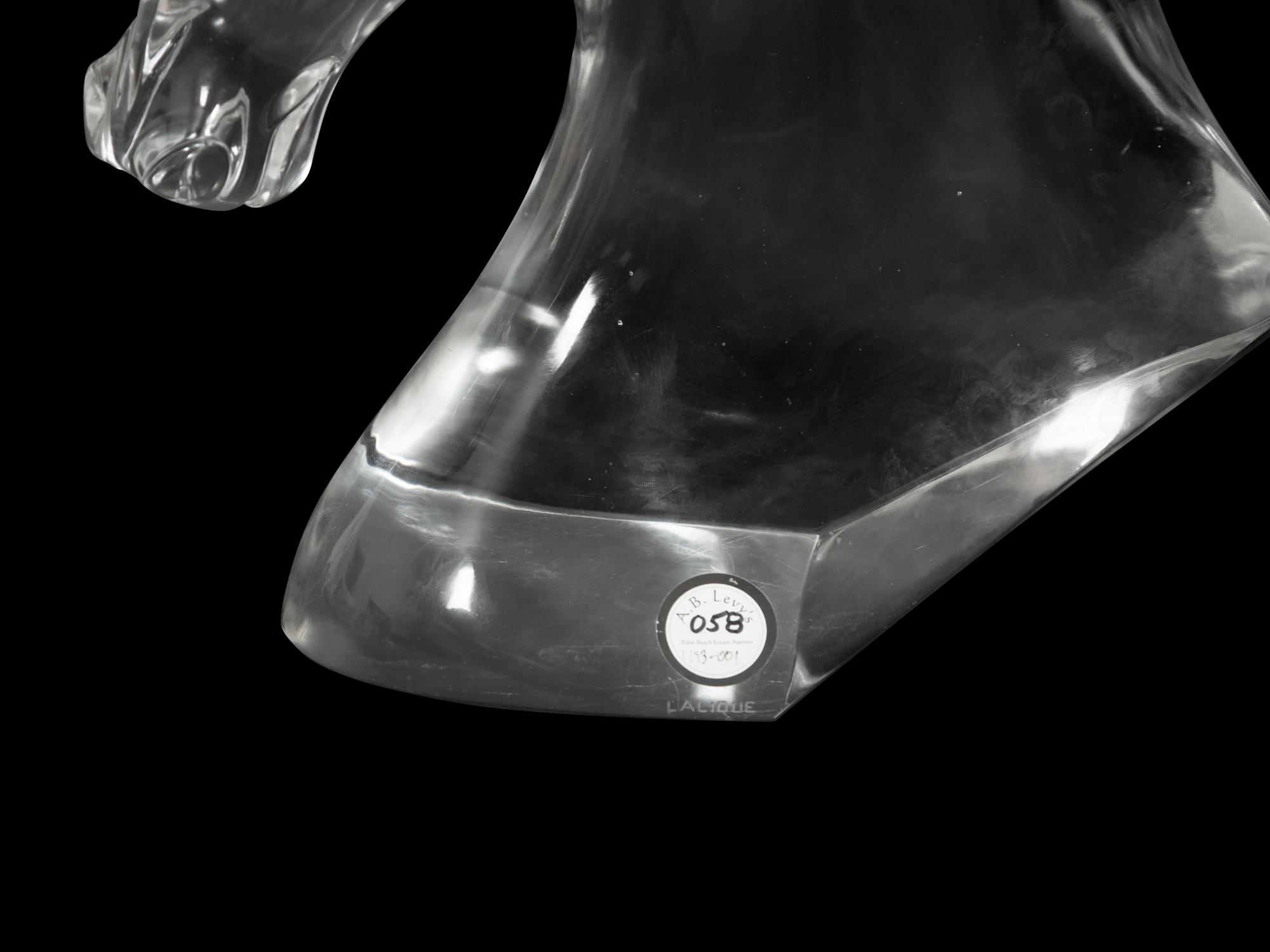 A Lalique Tête de Cheval Sculpture