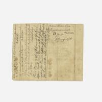 [Native-Americana] [Quakers] Printed Bond, signed
