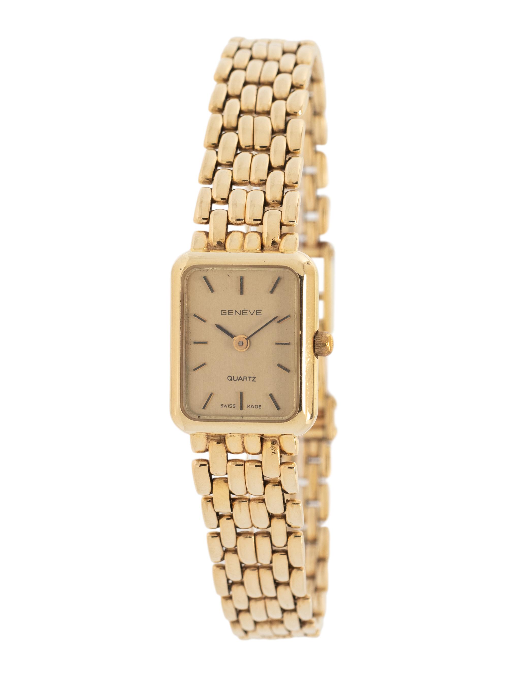 GENÈVE, 14K YELLOW GOLD WATCH