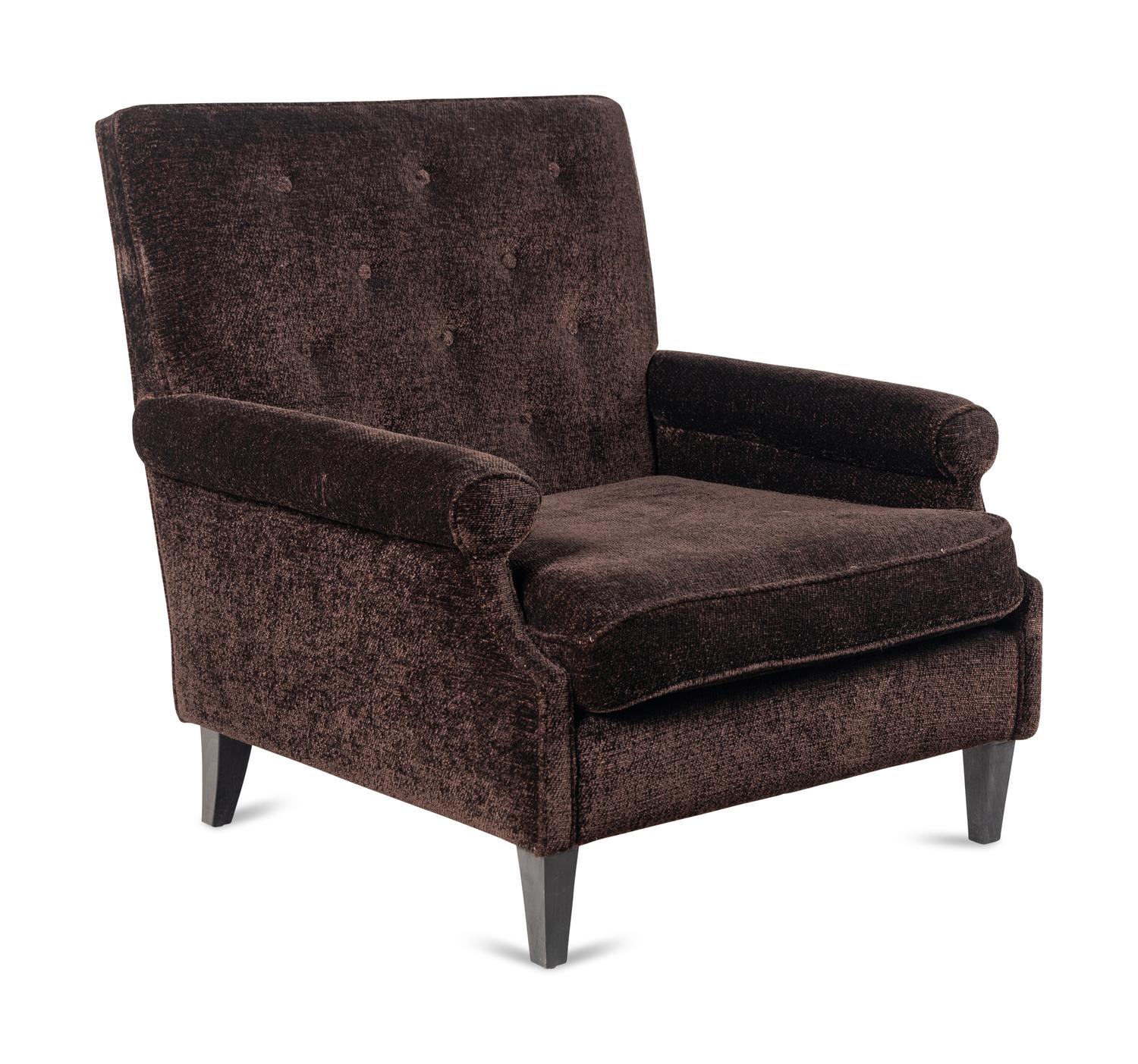 A Custom Tweed Upholstered Armchair