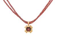 ROBIN ROTENIER, GARNET PENDANT/NECKLACE