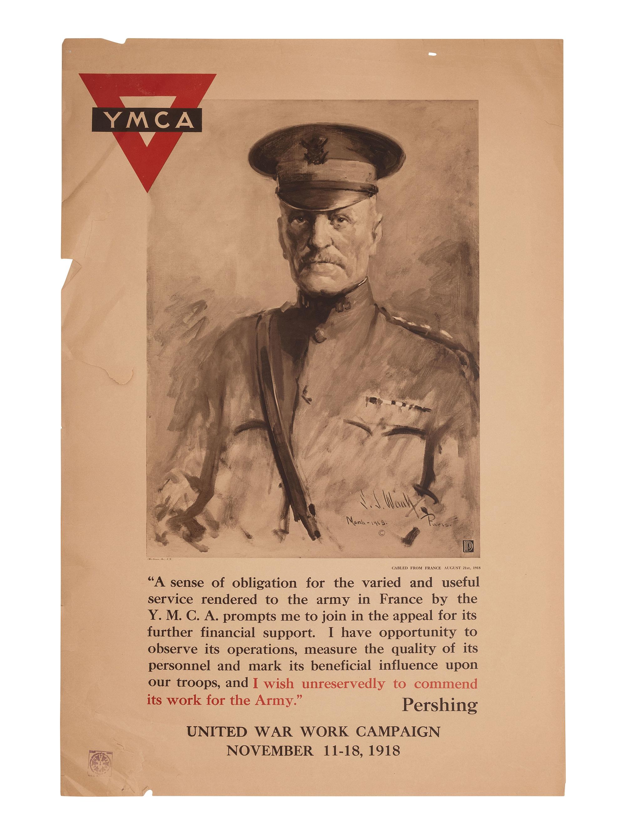 [WWI]. 6 posters promoting the United War Work Campaign. Ca 1918. [ With ]: Salvation Army poster.