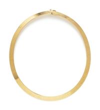 YELLOW GOLD OMEGA NECKLACE