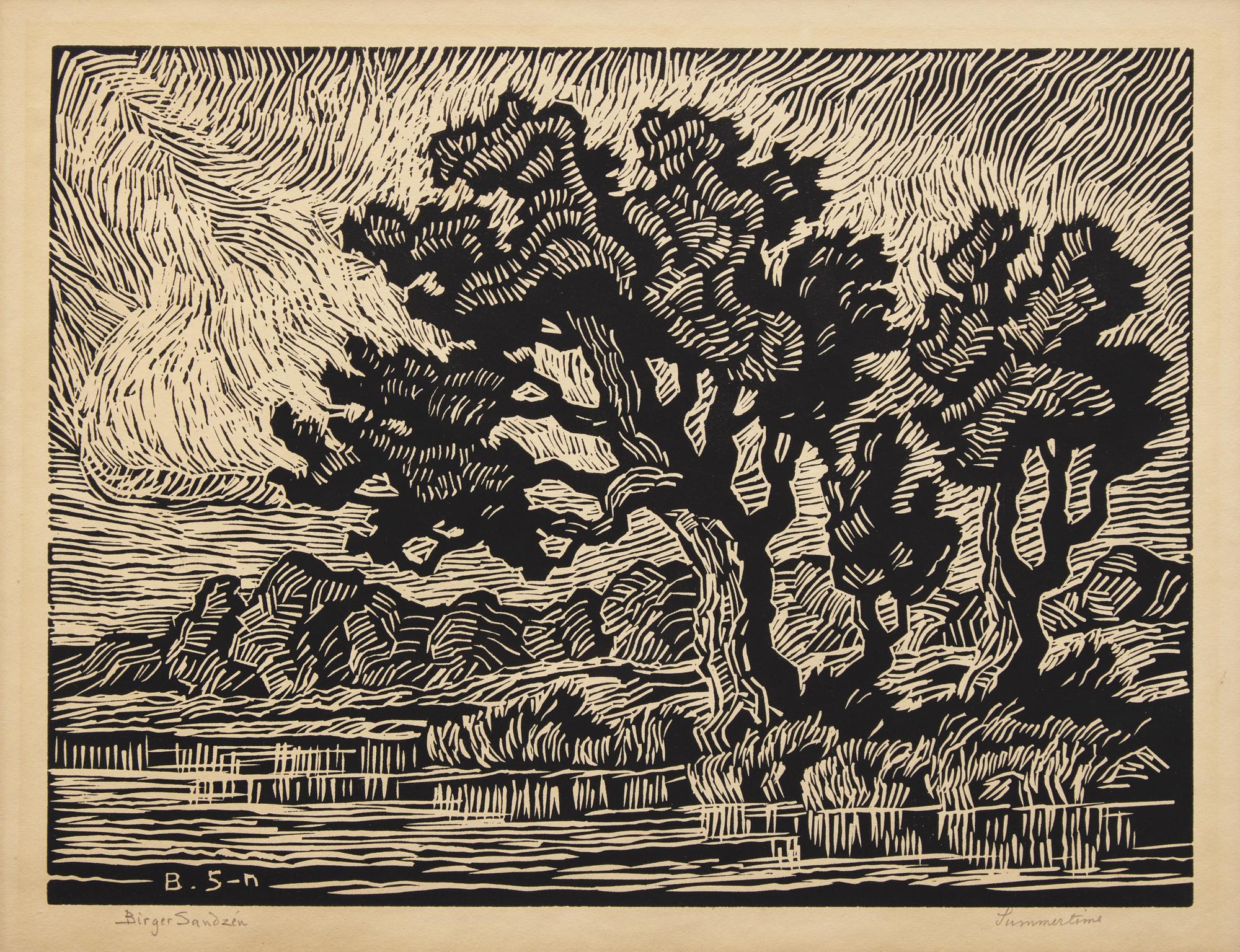 Birger Sandzen (American, 1871–1954) — Dream Canyon ; together with Summertime (Two Works)
