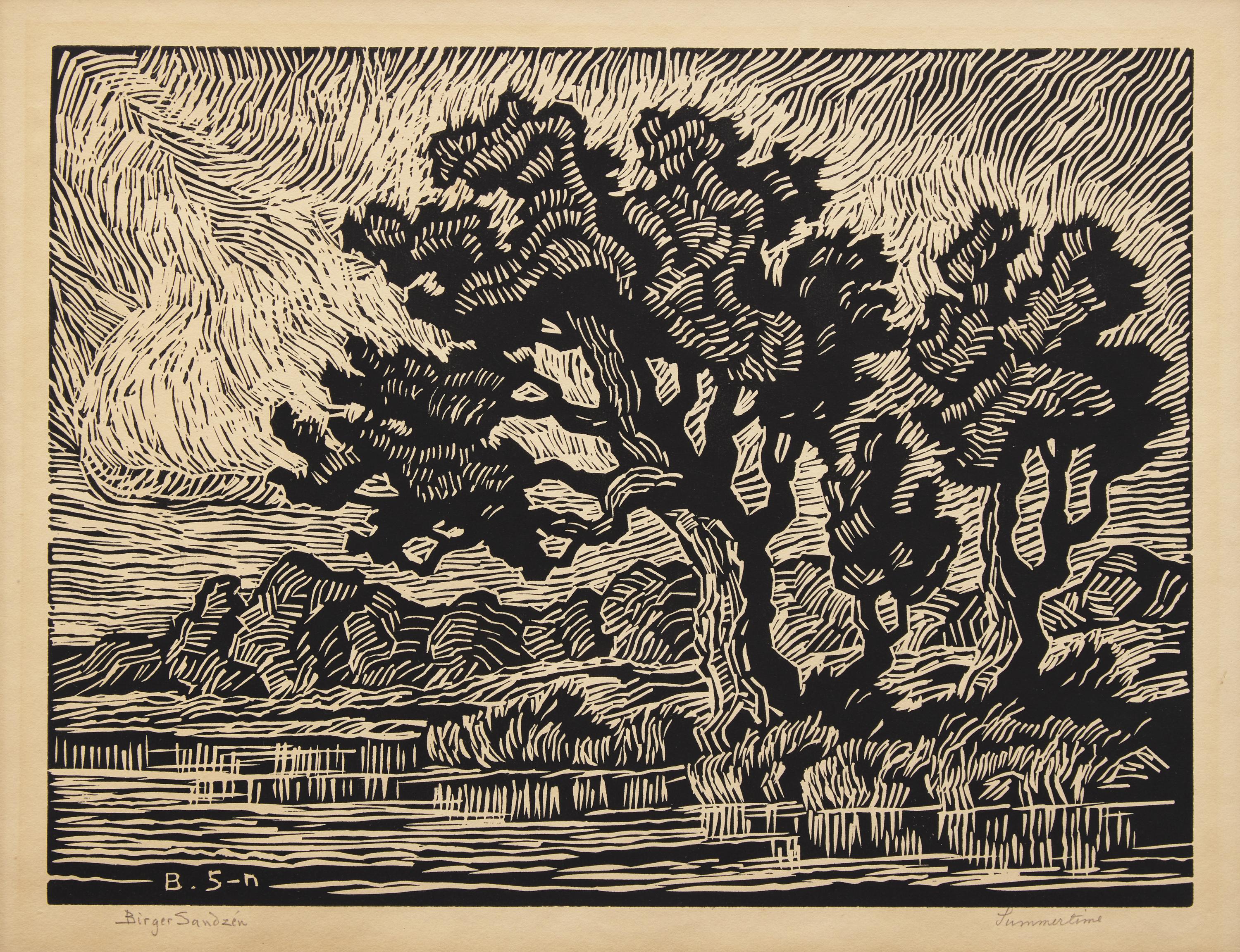 Birger Sandzen (American, 1871–1954) — Dream Canyon ; together with Summertime (Two Works)