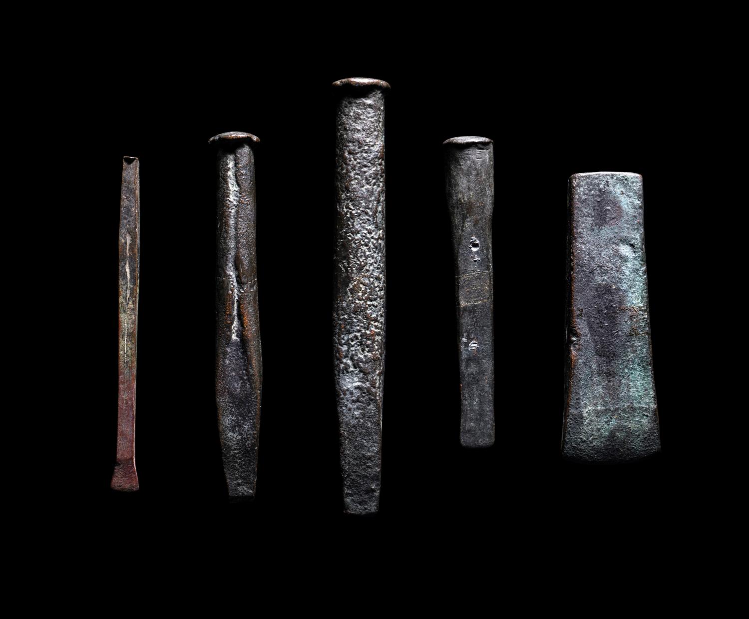 Five Egyptian Bronze Tools