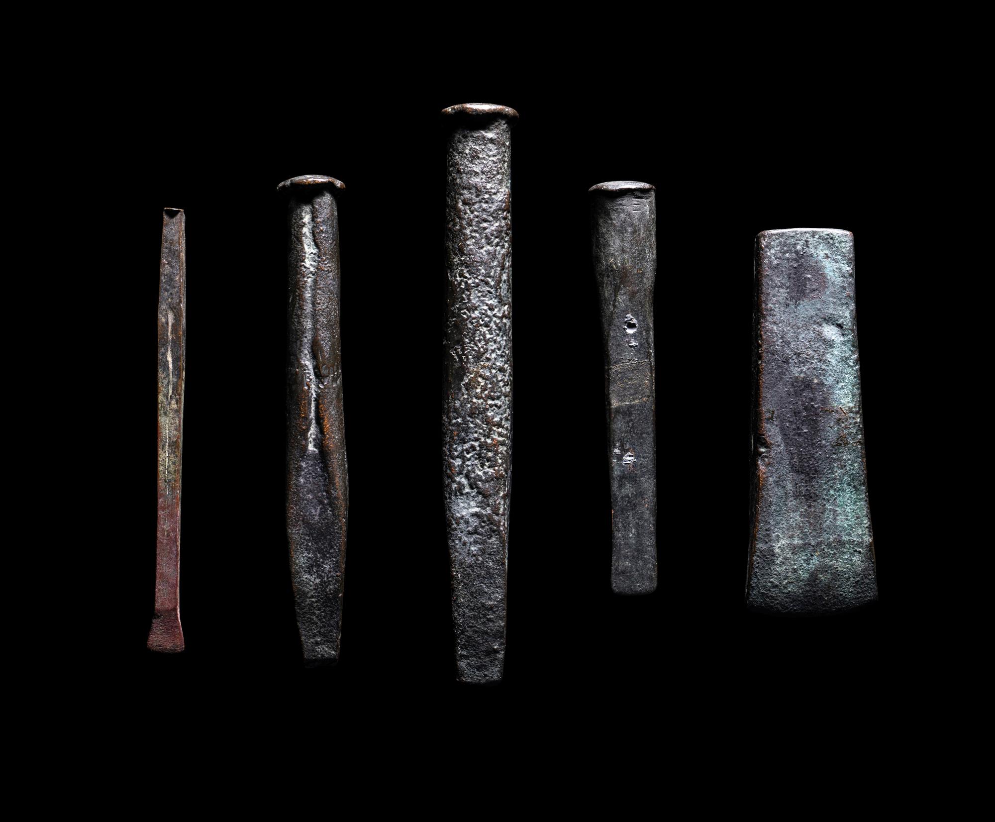 Five Egyptian Bronze Tools