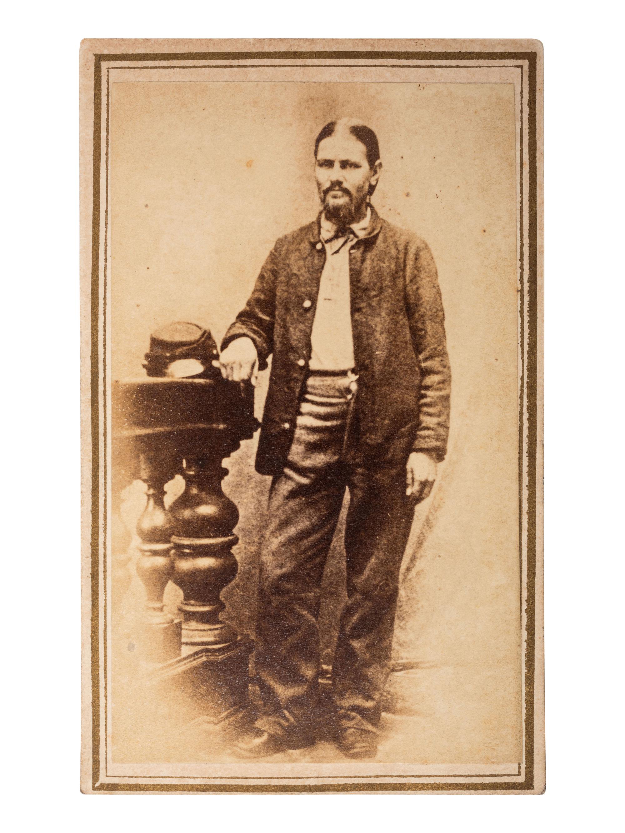 [LINCOLN, Abraham (1809-1865)]. CDV of Boston Corbett, killer of John Wilkes Booth. N.p., n.d.