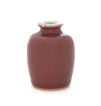 A Small Peachbloom Glazed Porcelain Jarlet Height 2 3/8 inches. — LIKELY KANGXI PERIOD (1654-1722)