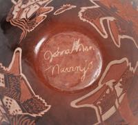 Sgraffito Black and Sienna Jar