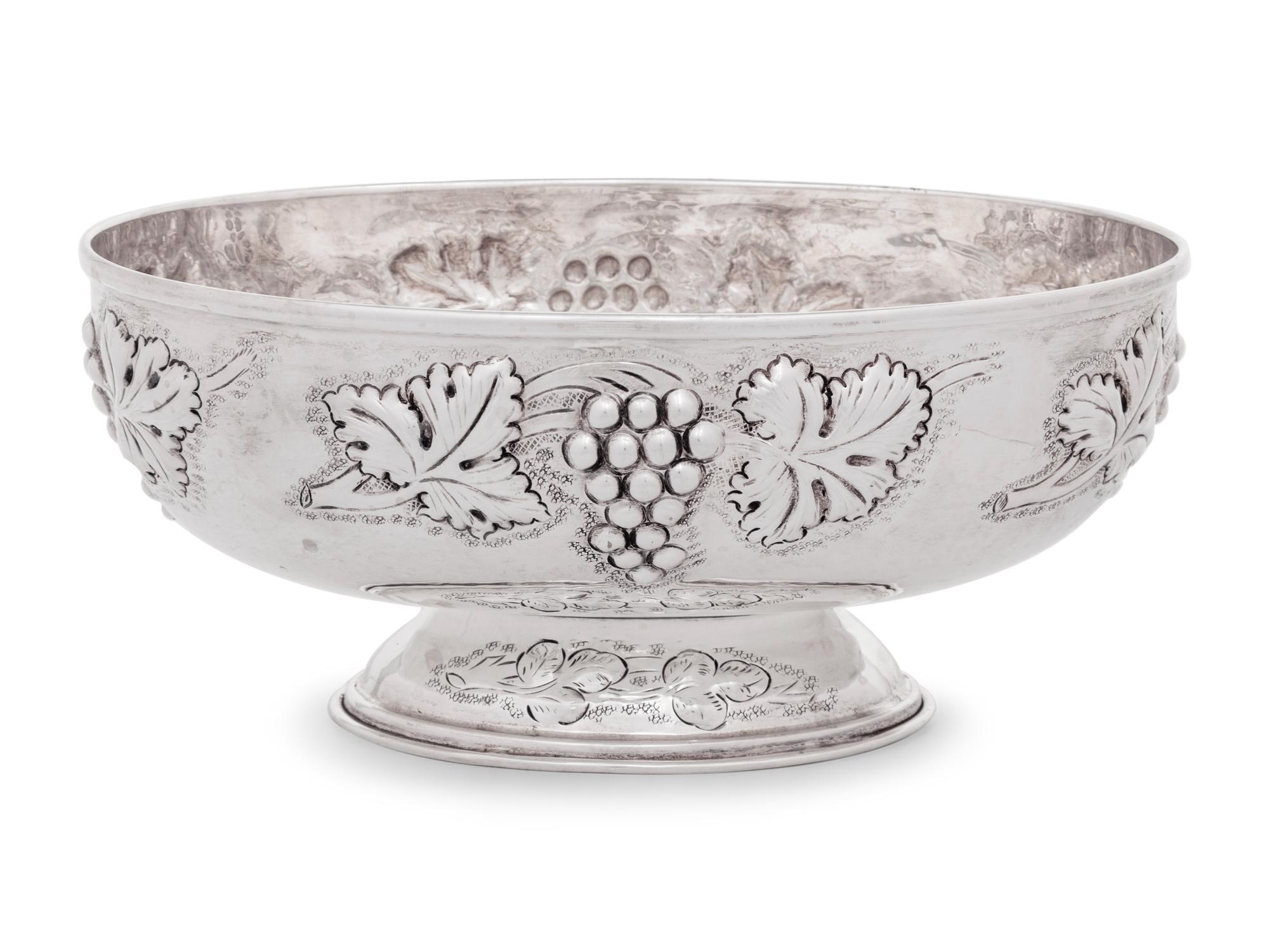 An Italian Silver Centerpiece Bowl