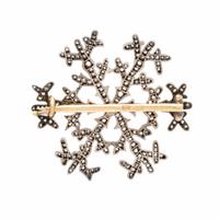 Fabergé, August Holmström, Antique, Diamond Snowflake Brooch