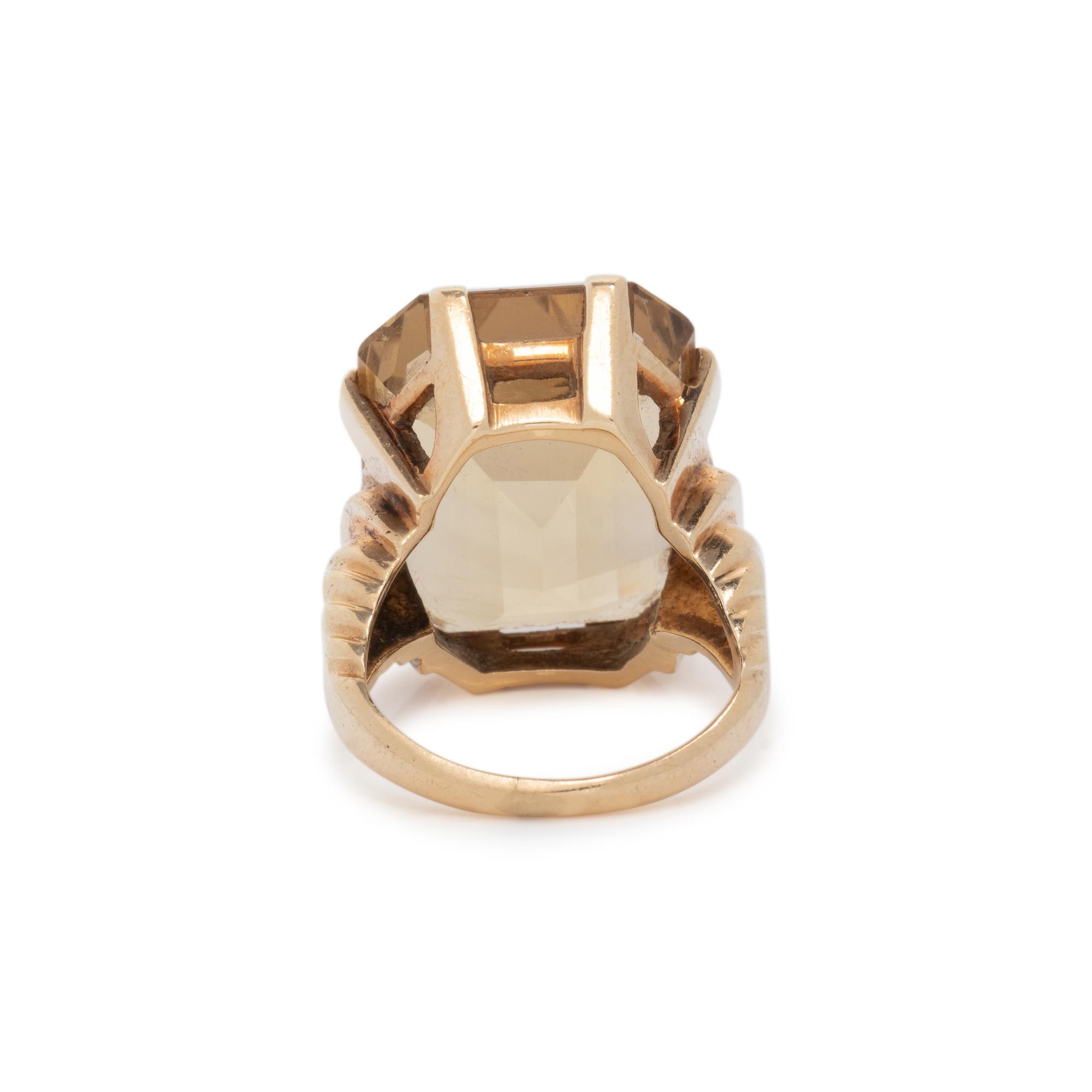 RETRO, CITRINE RING
