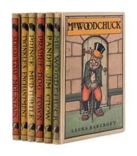 [CHILDREN'S BOOKS]. BAUM, L. Frank ("Laura Bancroft") (1856-1919). [The Twinkle Tales Series:] Mr. Woodchuck -- Bandit Jim Crow -- Prairie-Dog Town -- Prince Mud-Turtle -- Sugar-Loaf Mountain -- Twinkle's Enchantment . Chicago: Reilly & Britton Co., 1906.