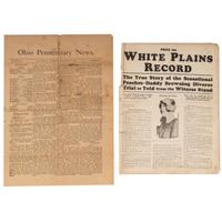[CRIME AND PUNISHMENT]. A group of 5 items related to law enforcement, including Patty Hearst FBI wanted poster.