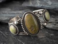 Navajo Silver and Turquoise Cuff Bracelet