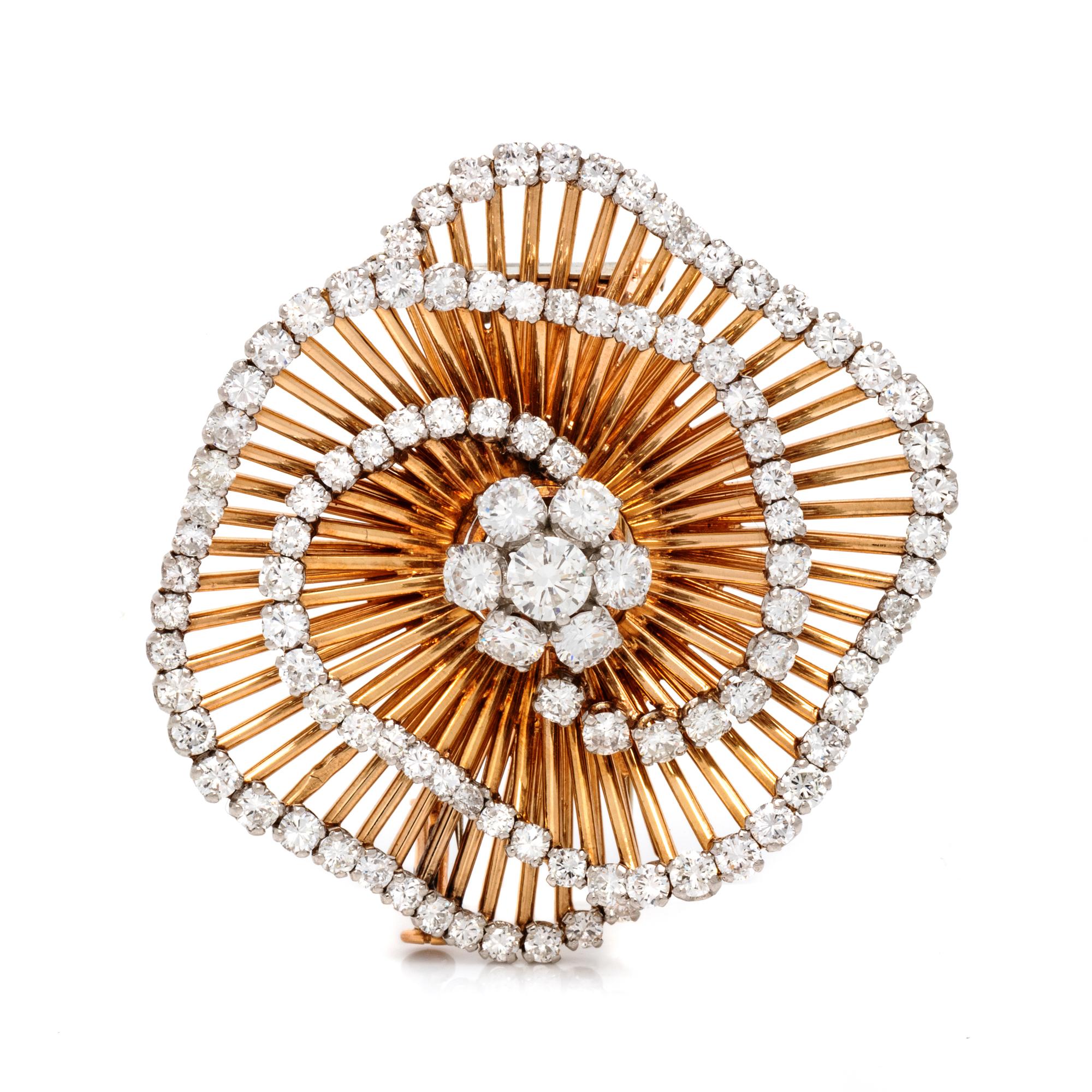VAN CLEEF & ARPELS, DIAMOND 'CHEVEUX D'ANGE' BROOCH