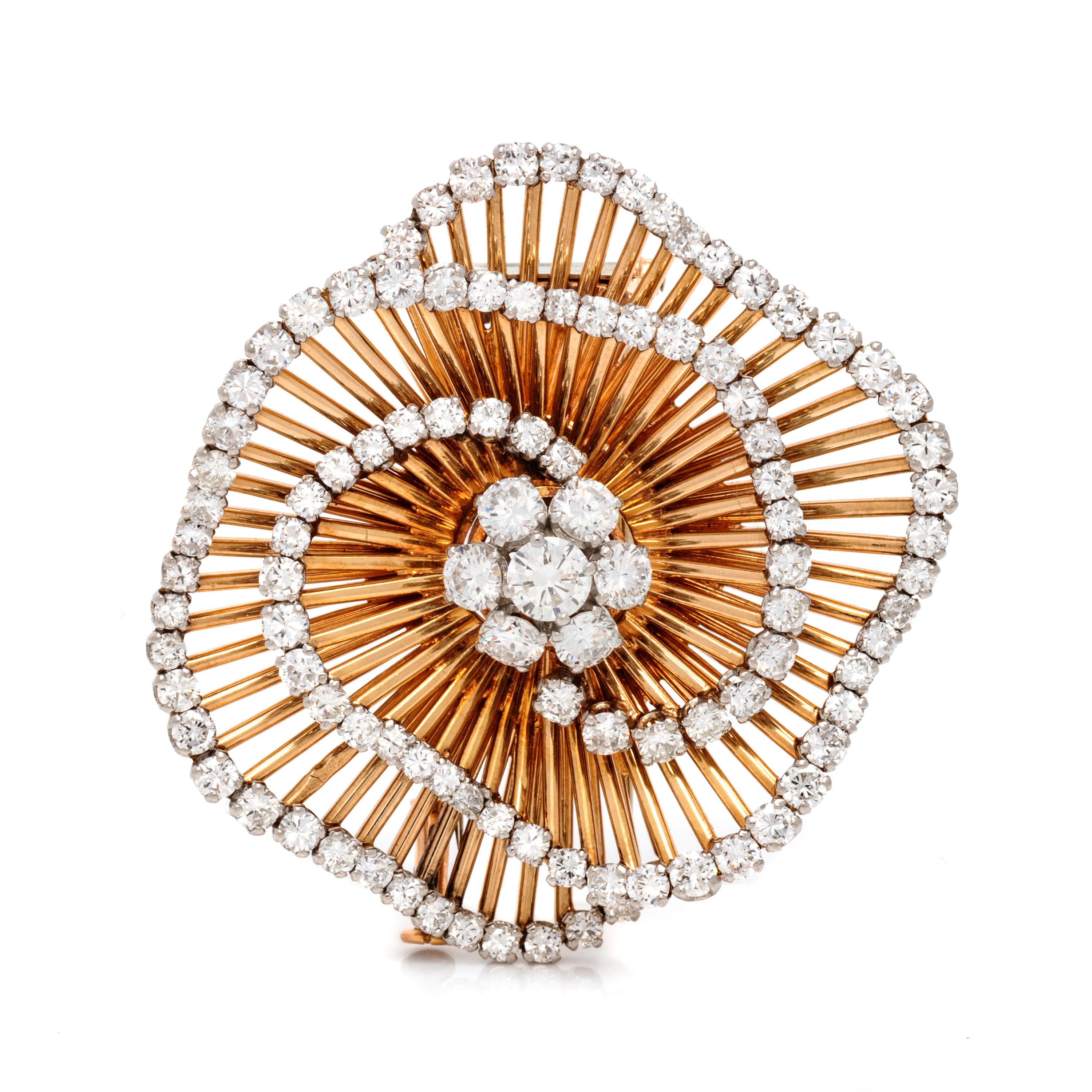 VAN CLEEF & ARPELS, DIAMOND 'CHEVEUX D'ANGE' BROOCH