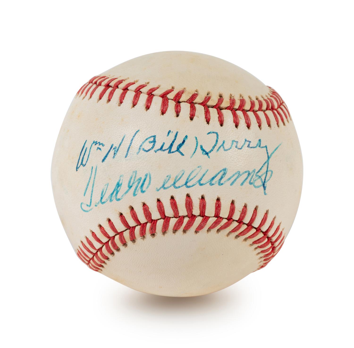 A Ted Williams and William H. Bill Terry Signed Baseball (BAS Beckett Authentication Services Certified),