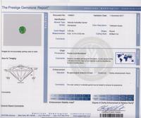 A 3.25 Carat Round Mixed Cut Russian Demantoid Garnet,