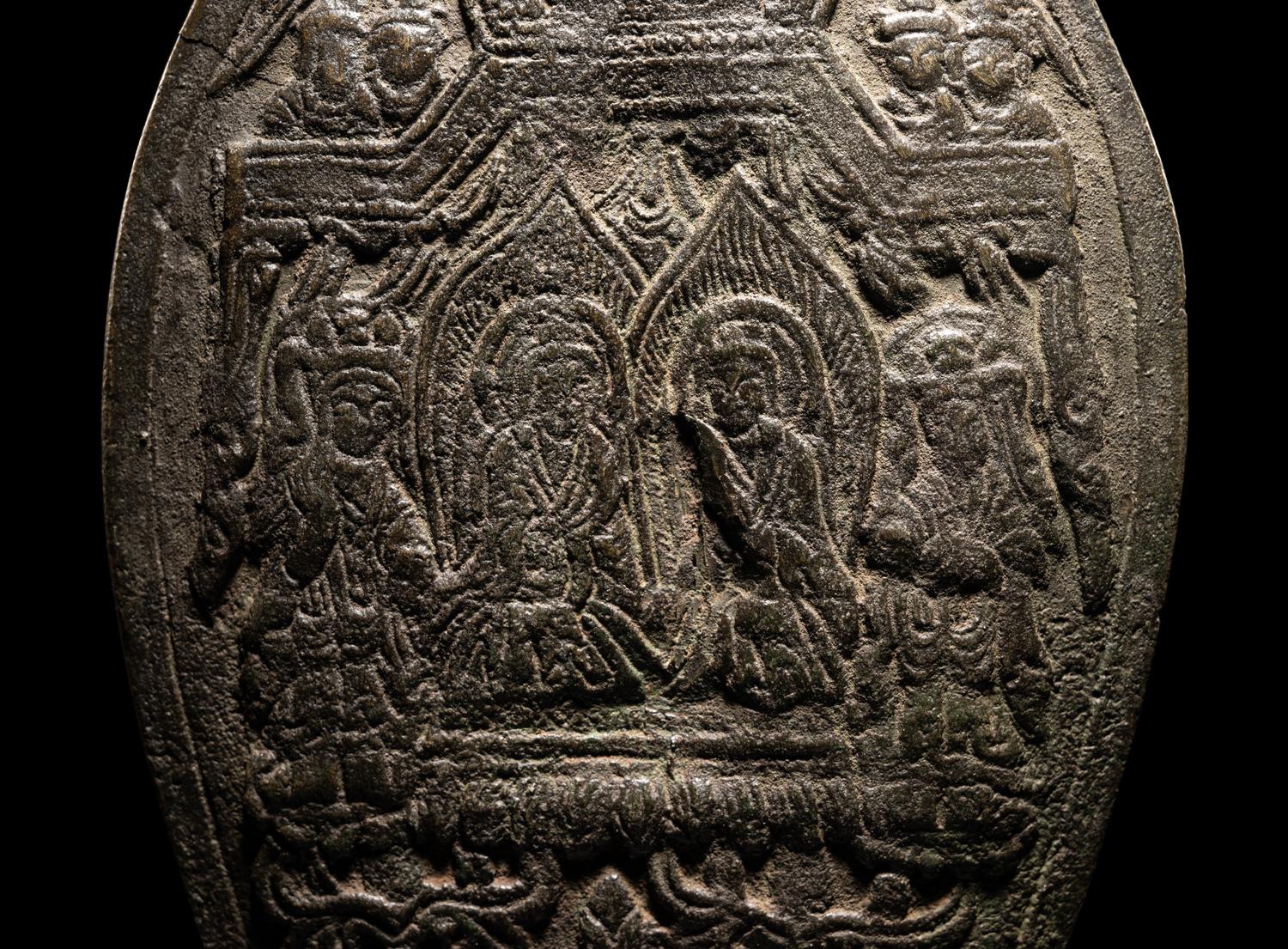 A Bronze Votive Figure of Buddha