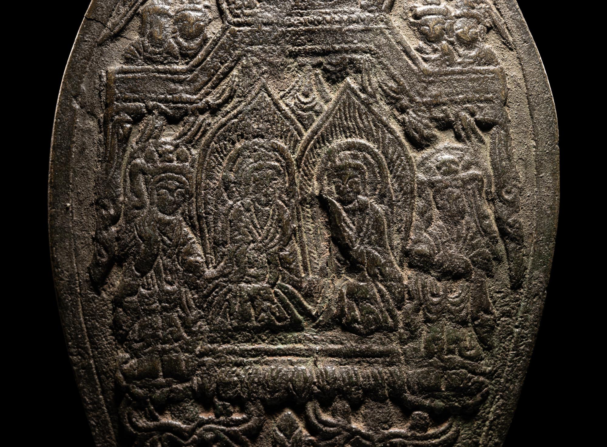 A Bronze Votive Figure of Buddha