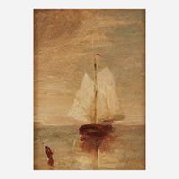 Ralph Albert Blakelock (American, 1847–1919) Sailboat