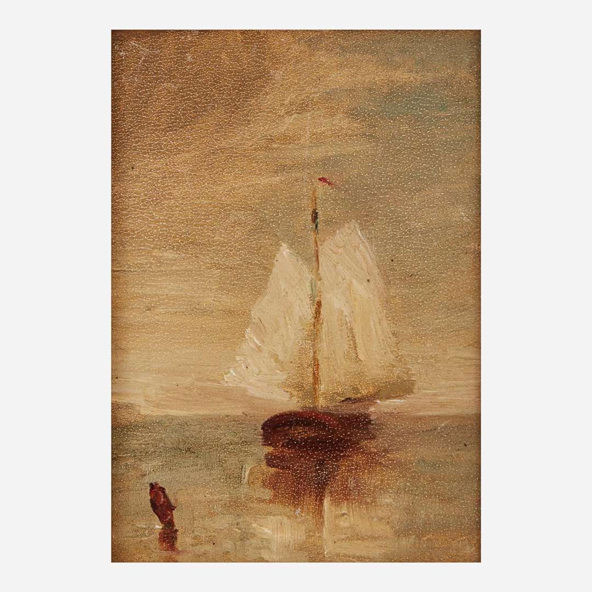 Ralph Albert Blakelock (American, 1847–1919) Sailboat