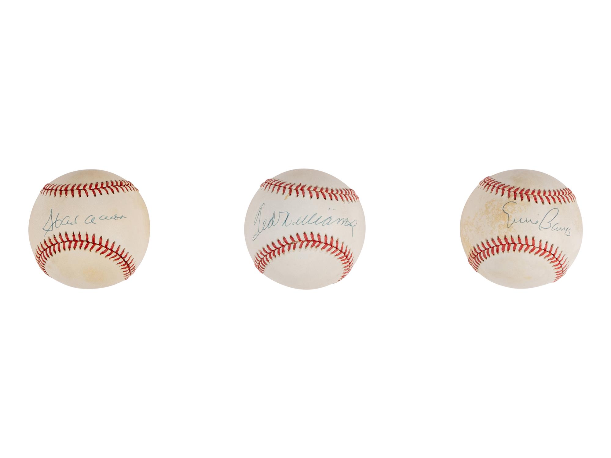A Group of 12 500 Home Run Club Single Signed Autograph Baseballs (Beckett Authentication Services Certified),