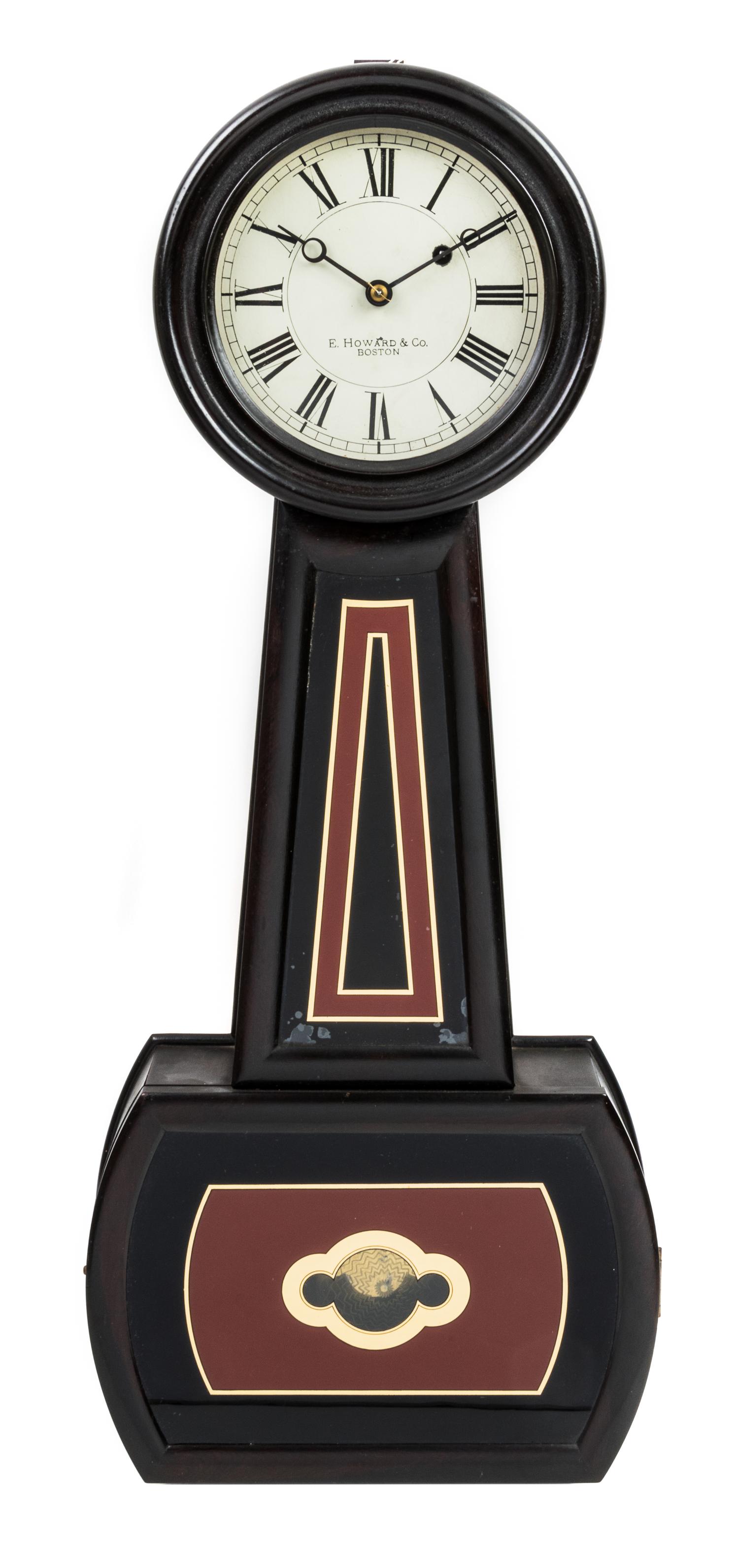 An American Mahogany Regulator Clock Height 28 7/8 inches. — E. HOWARD & CO., BOSTON, MASSACHUSETTS, LATE 19TH CENTURY