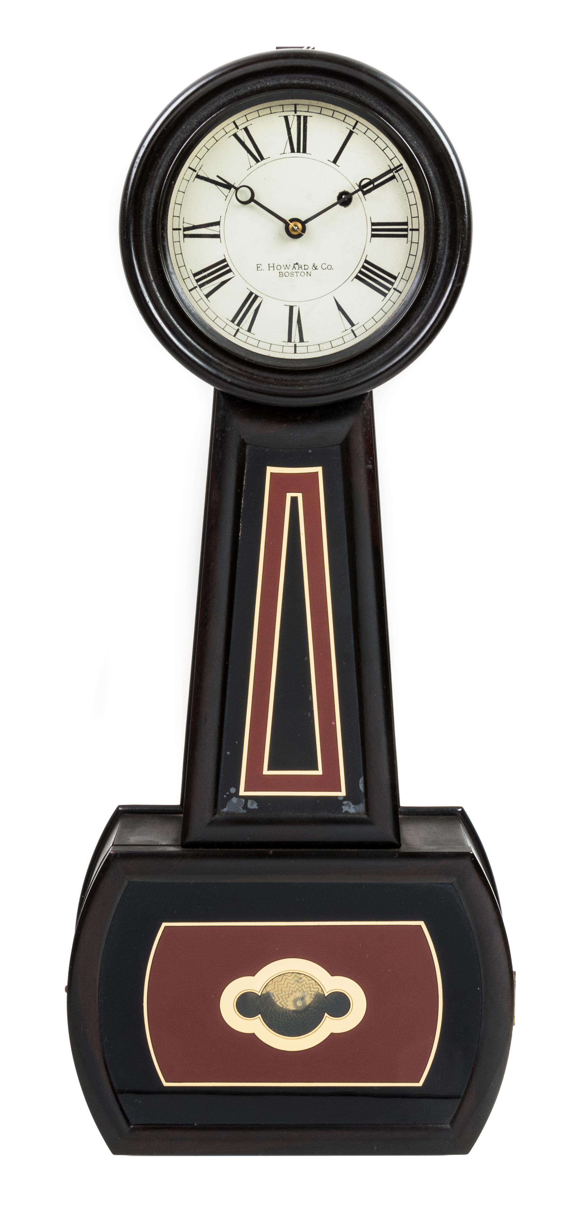 An American Mahogany Regulator Clock Height 28 7/8 inches. — E. HOWARD & CO., BOSTON, MASSACHUSETTS, LATE 19TH CENTURY
