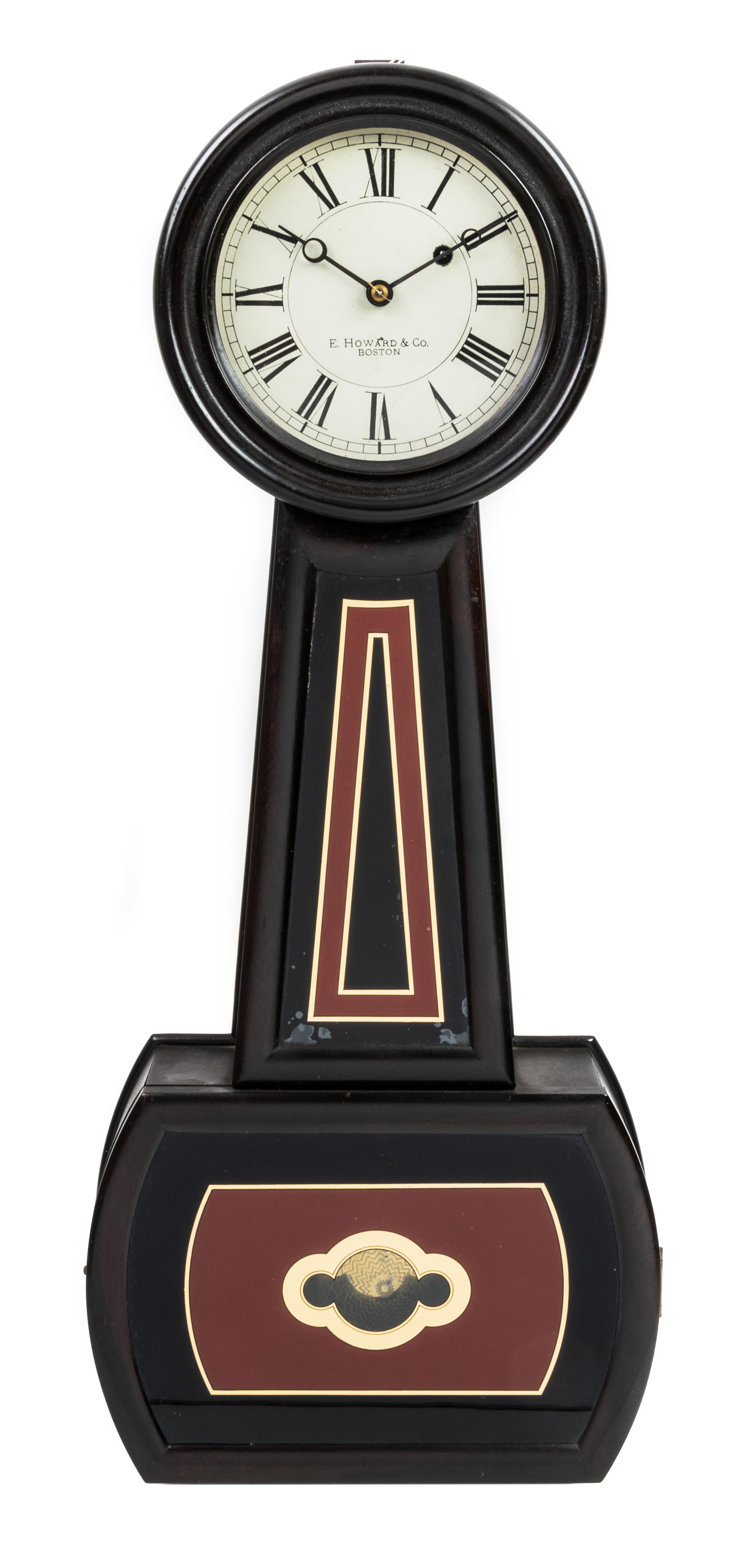 An American Mahogany Regulator Clock Height 28 7/8 inches. — E. HOWARD & CO., BOSTON, MASSACHUSETTS, LATE 19TH CENTURY