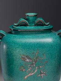 Two Argenta Lidded Vessels Gustavsberg, Sweden