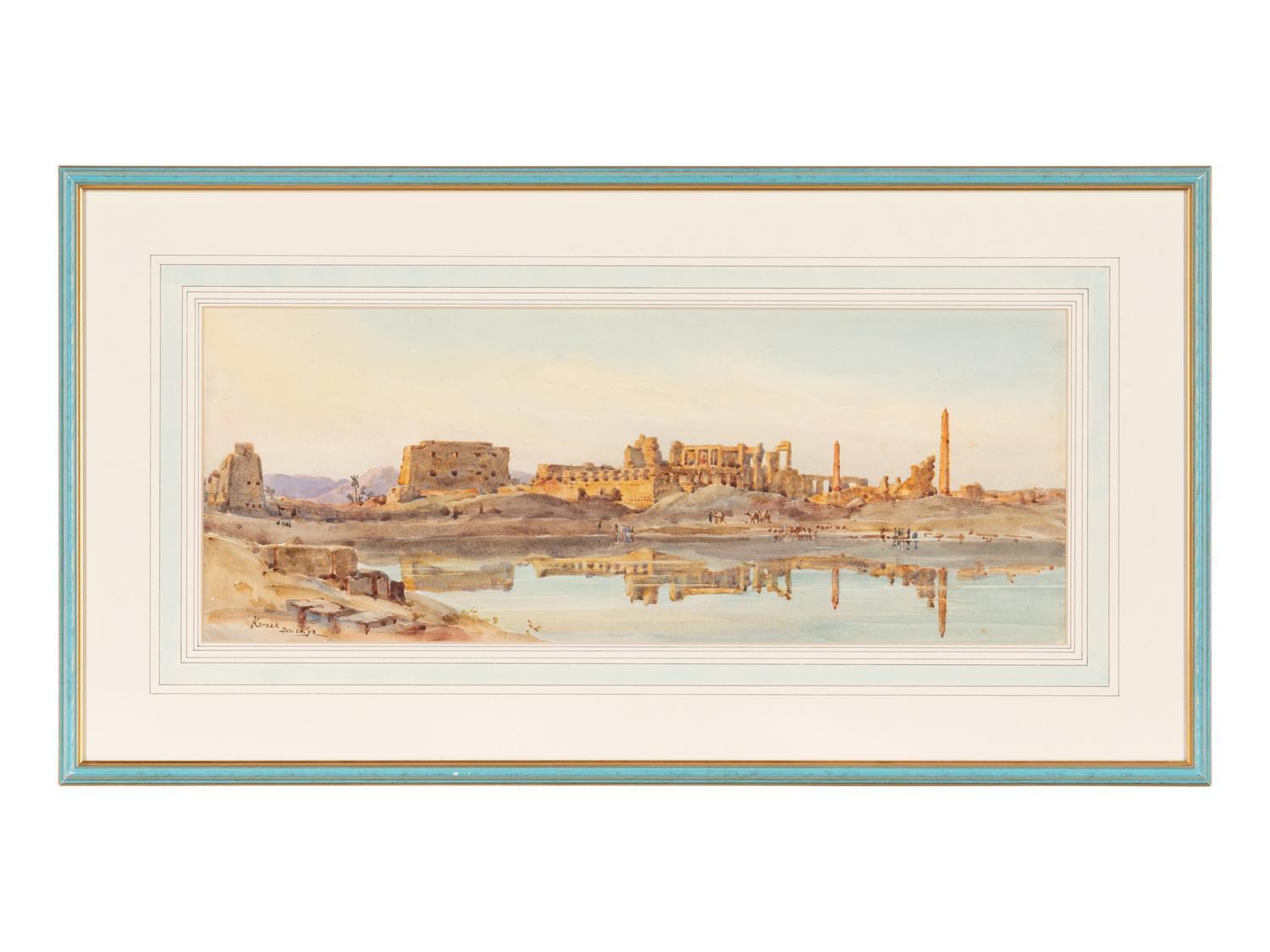 Three Views of Egypt (Thebes, Karnak, and Luxor) , 1893